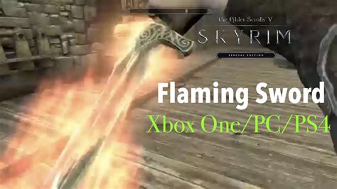 skyrim fire sword mod|Swords .